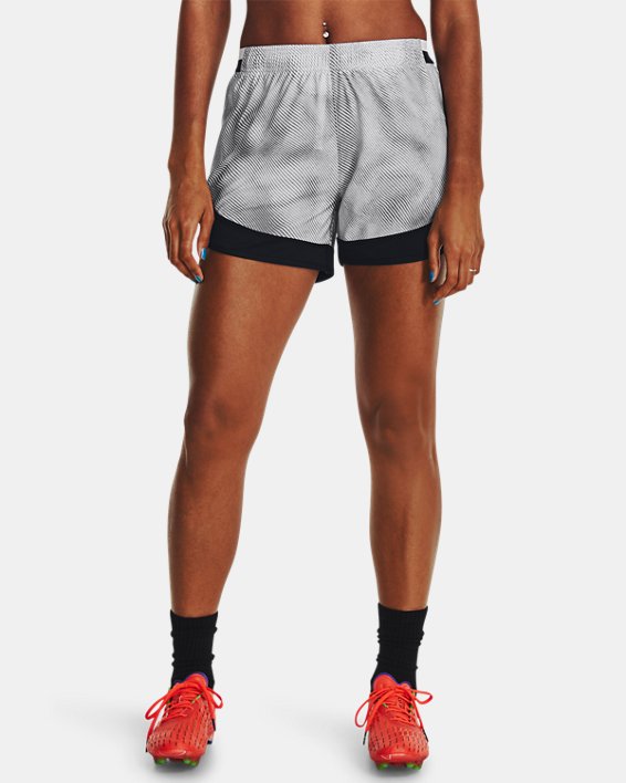 Women's UA Challenger Pro Printed Shorts, Gray, pdpMainDesktop image number 0